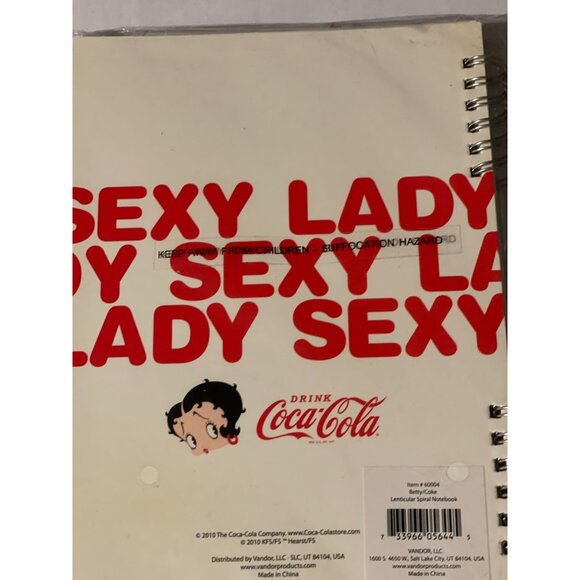 Betty Boop And Coke Lenticular Spiral Notebook Vandor #60004 - Picture 3 of 3